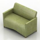 Diseño de servicios de sofá de tela verde