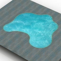 Nature Shape Pool Design 3d model
