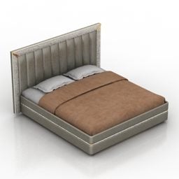 3д модель двуспальной кровати Pozitano Design