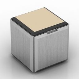 Square Stool Box Furniture 3d model