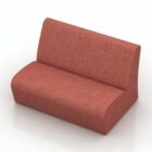 Red Fabric Sofa Alfa