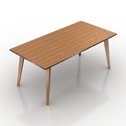 Interior Rectangle Table 3d model