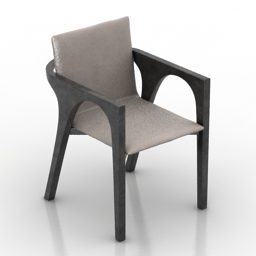 Elegant Modern Armchair 3d model