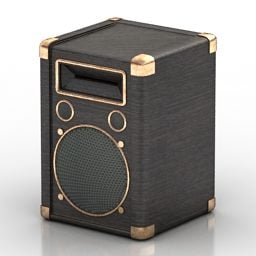 Retro Speaker 3d model