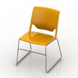 כיסא פלסטיק Haworth דגם תלת מימד