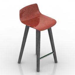 Bar Chair Circo Plastic Top 3d model