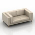 Beige Leather Sofa Magnat Design