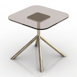 3д модель стеклянного стола Dentro Design