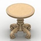 שולחן עץ קלאסי עגול