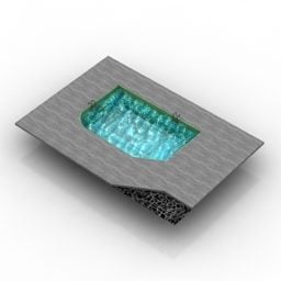 Conception de parc de piscine modèle 3D