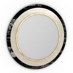 Round Glass Mirror Tom Design 3d model