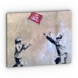 Picture Banksy Wall Decoration 3d model