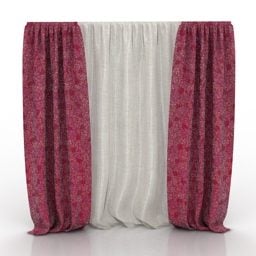 Realistic Curtain Two Layers 3d model
