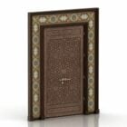 Decoración de puerta árabe islámica