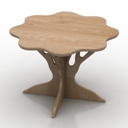 Children Table Tree Shape 3d model