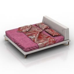 Modern Double Bed Modloft 3d model