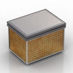 Caja de paquete de comida vertical modelo 3d
