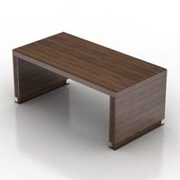 Tavolo da ufficio in legno Ceccotti Design modello 3d
