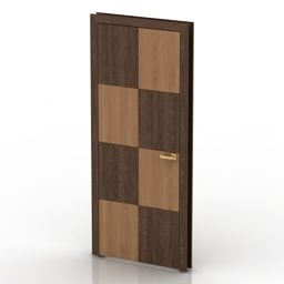Wood Door Misto Checker Pattern 3d model