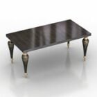 Elegantní design černý stůl Marcello