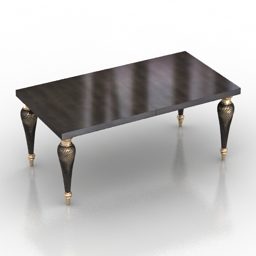 Elegant design zwarte tafel Marcello 3D-model