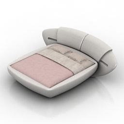 3d модель Modern Smooth Bed Bomako