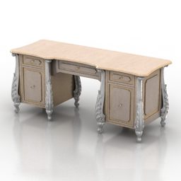 Classic Office Dressing Table Sorrento 3d model