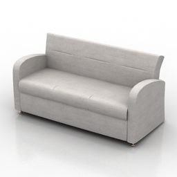 Sofa Gamma White Fabric 3d model