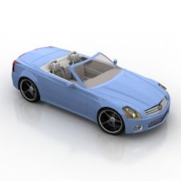 Modello 3d di auto convertibile Mini Cooper