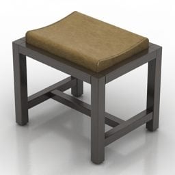 3д модель уличной скамейки из ротанга