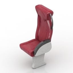 火车座椅扶手椅 Borcad 3d模型