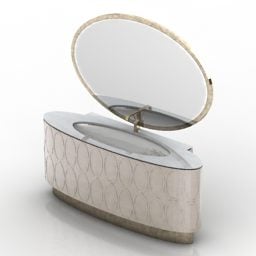 Elegant Washbasin Oval Shape 3d model