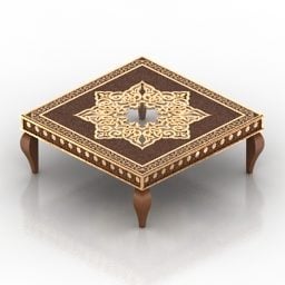 Table Arabic Decoration 3d model