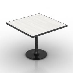 Square Restaurant Table 3d model