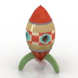 Toy Rocket træ 3d model