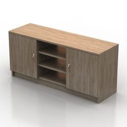 3д модель офисного шкафчика Ikea Тодален