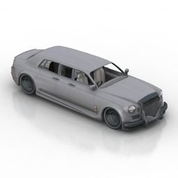 Mô hình 3d xe Rolls Royce sơn màu xám