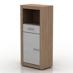 Contemporary White Locker Furniture 3d model