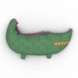 Oreiller Enfant Crocodile modèle 3D