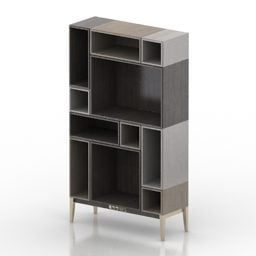 Locker Cabinet Rectangular Drawers 3d model