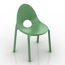 プラスチック椅子子供家具3Dモデル