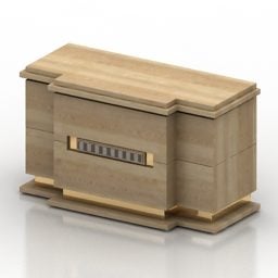 Nightstand With Top Tray 3d model