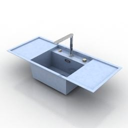 Μοντέρνο τρισδιάστατο μοντέλο Sink Blanco