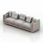 Cadeiras de sofá com almofadas