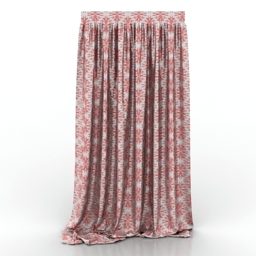 Curtain Vintage Textile 3d model