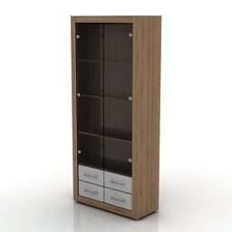 Modelo 3d de móveis modernos de armário de armário
