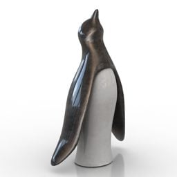 Patung Penguin model 3d
