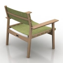 Дерев'яне крісло Djuro 3d модель