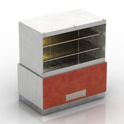 Kühlschrankmarkt 3D-Modell