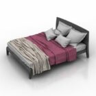 Double Bed With Blanket Furniture